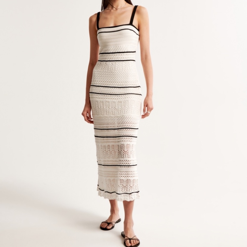 Abercrombie NWT never worn knit crochet dress